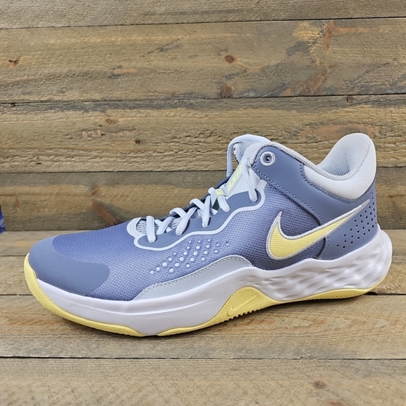 NEW Nike Fly.By Mid 3 Men's Basketball Shoes Ashen Slate/Grey/White/Citron Tint - Picture 3 of 10
